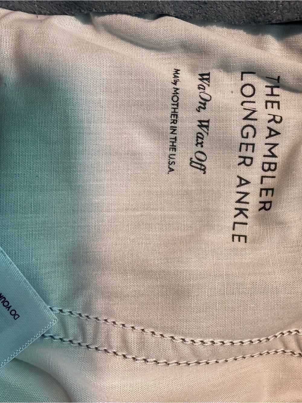 MOTHER The Rambler Lounger Ankle Faux Leather Pants Olive Size M - Picture 2 of 9